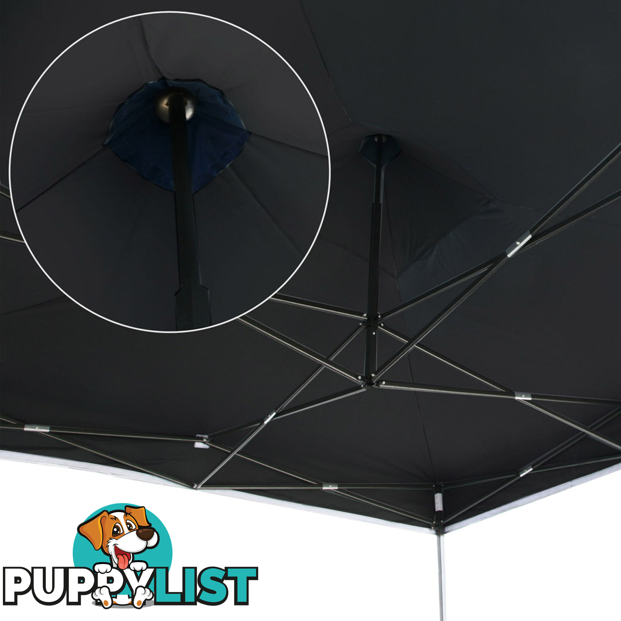 3X3 Pop Up Gazebo - Black