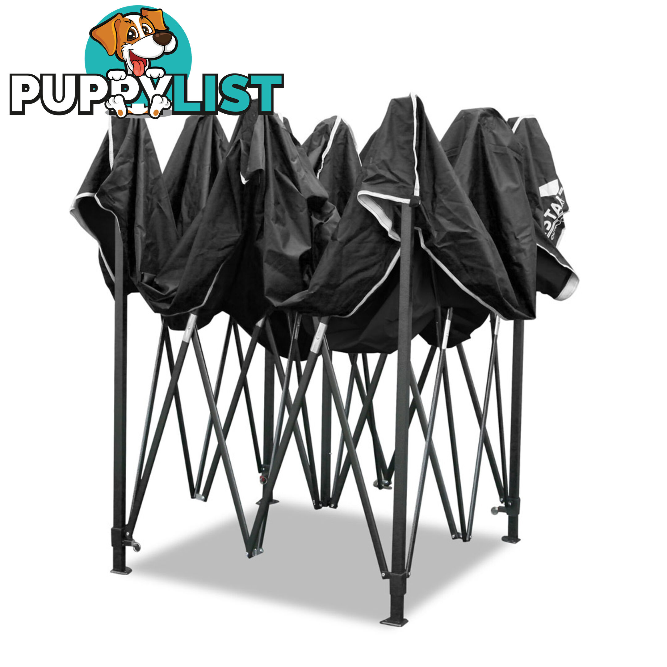 3X3 Pop Up Gazebo - Black