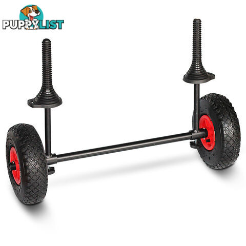 100kg Aluminium Kayak Trolley Canoe Carrier Ski Collapsible Wheel Cart Boat