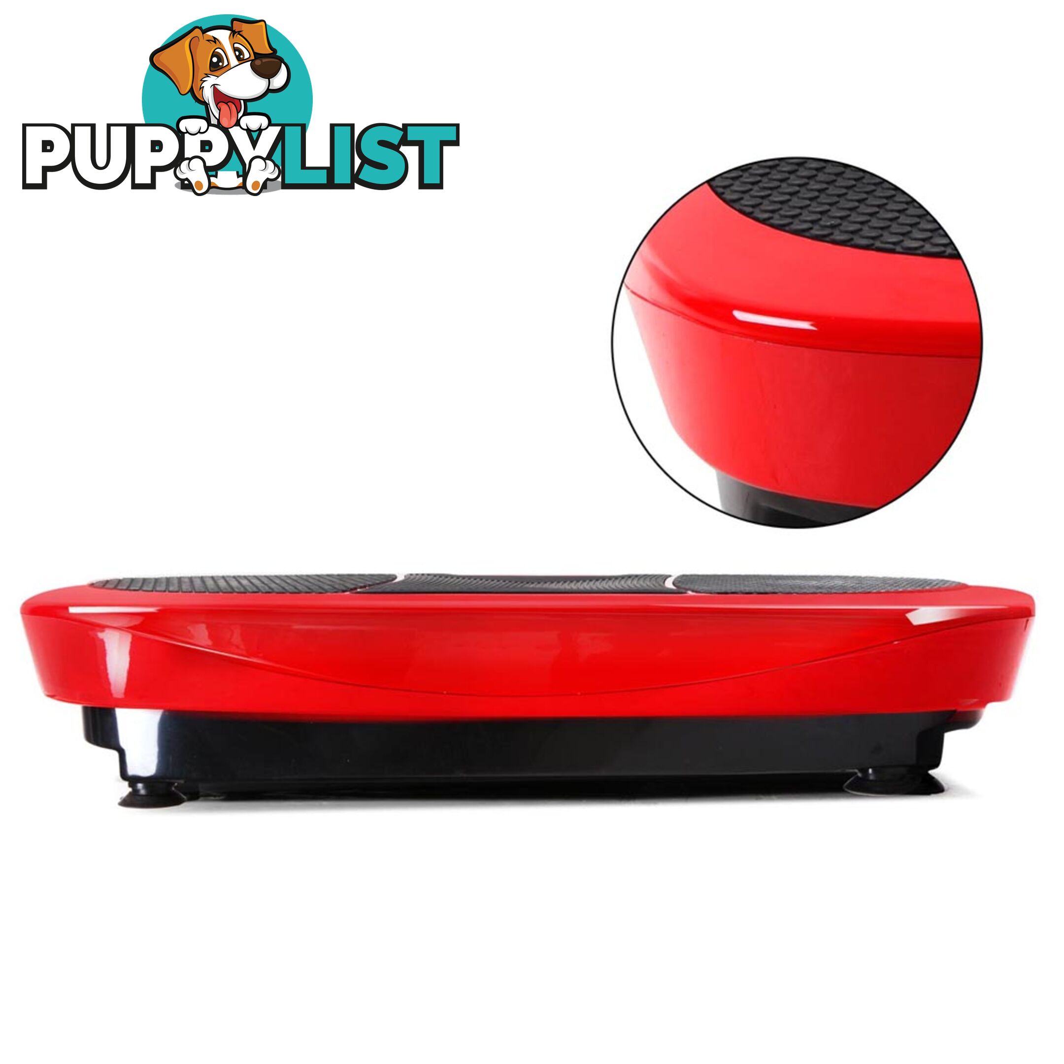 Twin Motor Vibration Plate 1200W Exercise Fitness Weight Loss Power Plate Red