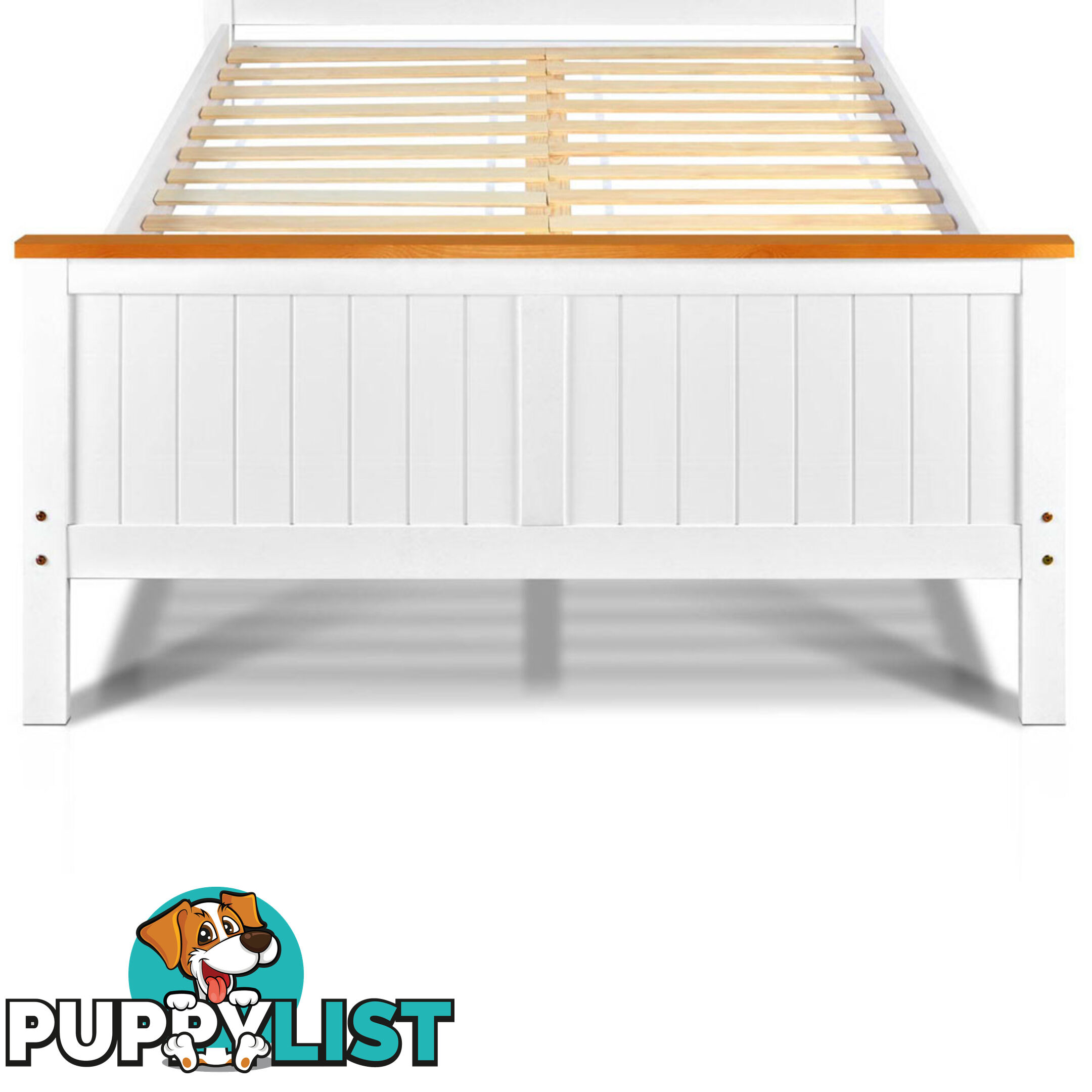 Pine Wood Double Bed Frame