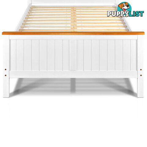 Pine Wood Double Bed Frame