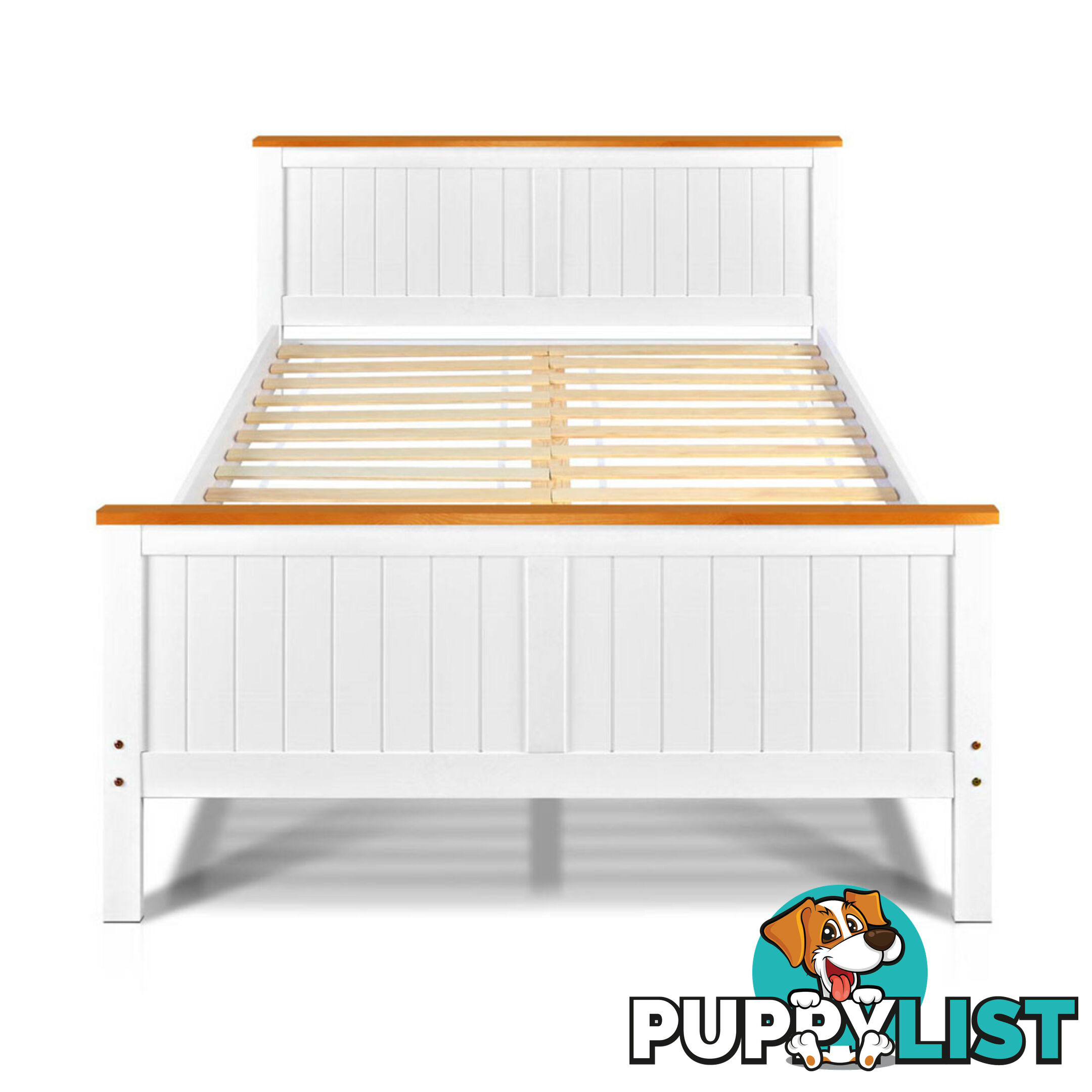 Pine Wood Double Bed Frame