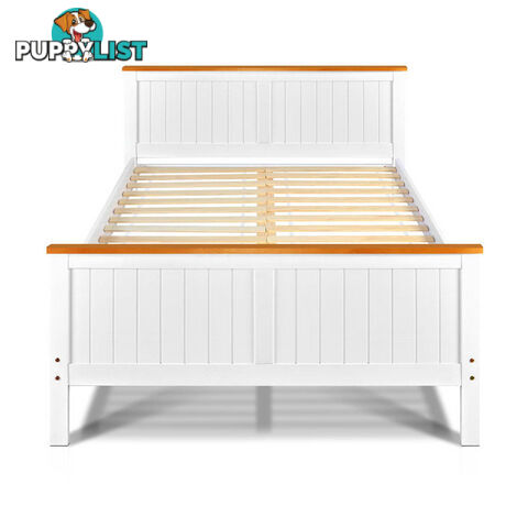 Pine Wood Double Bed Frame