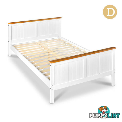 Pine Wood Double Bed Frame