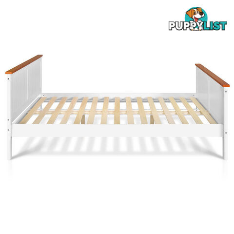 Pine Wood Double Bed Frame