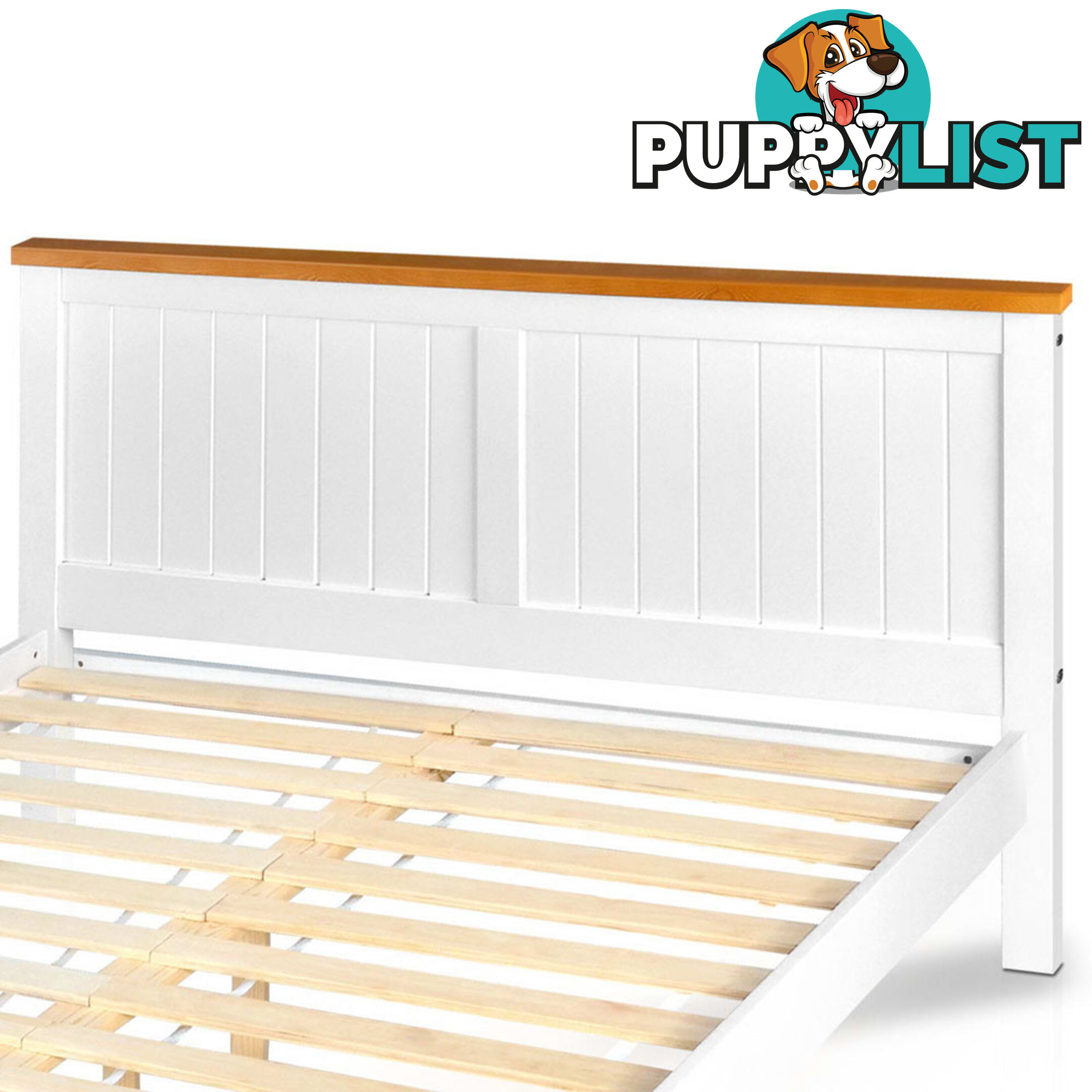 Pine Wood Double Bed Frame