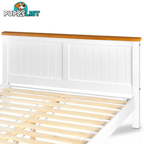 Pine Wood Double Bed Frame