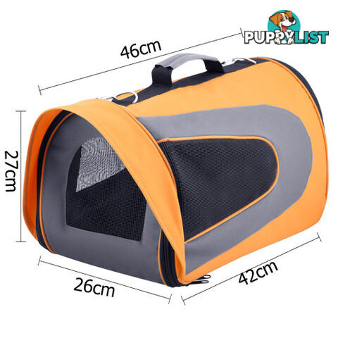 Pet Dog Cat Carrier Travel Bag Large Orange