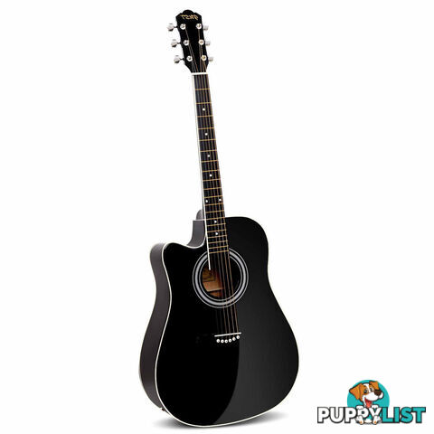 41in 5- Band EQ Electric Acoustic Guitar Full Size Black