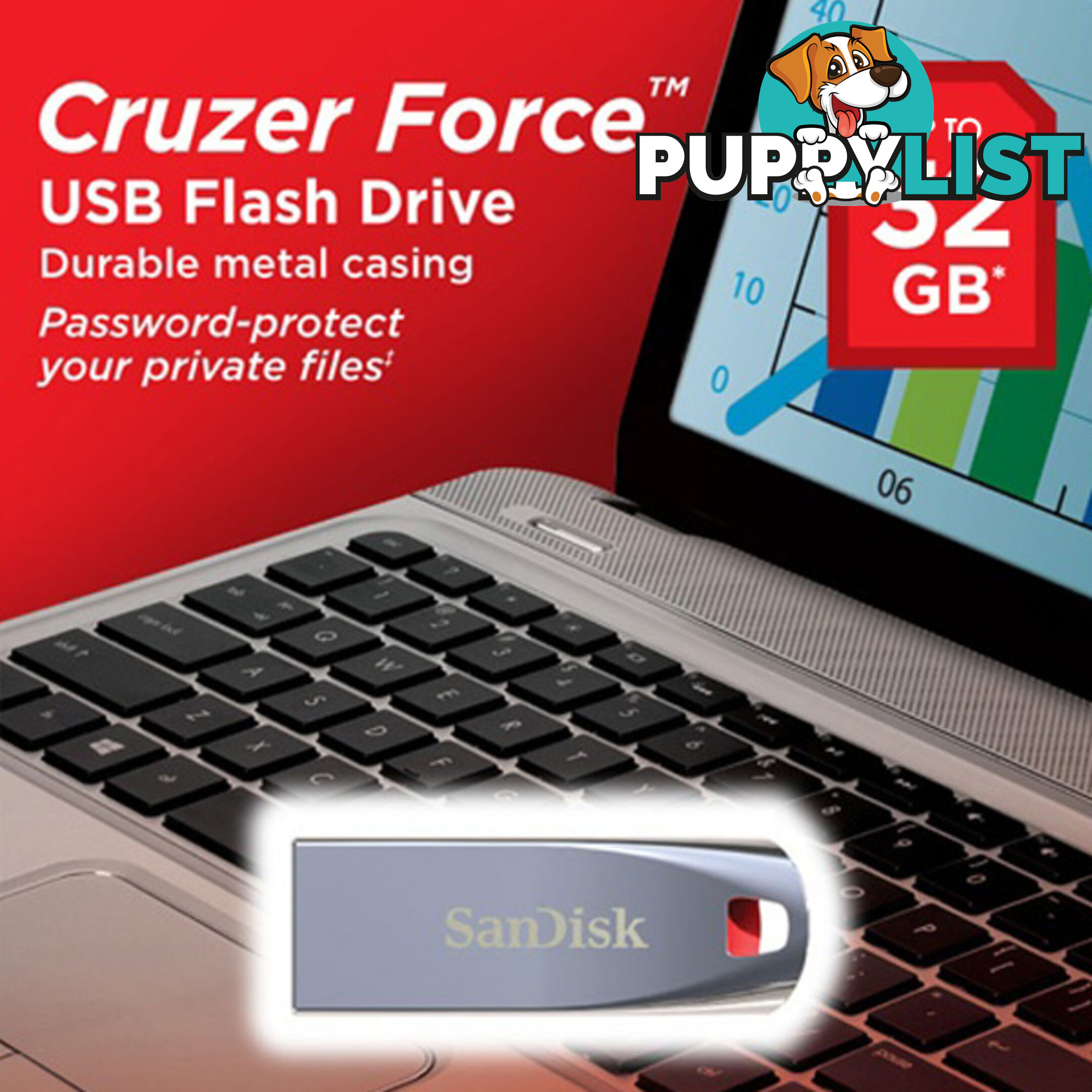 SanDisk Cruzer Force CZ71 32GB USB Flash Drive