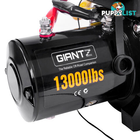 12V 13000 LBS Wireless Synthetic Rope Electric Winch