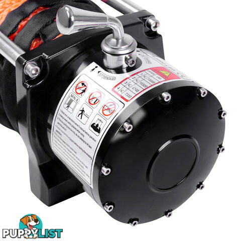 12V 13000 LBS Wireless Synthetic Rope Electric Winch