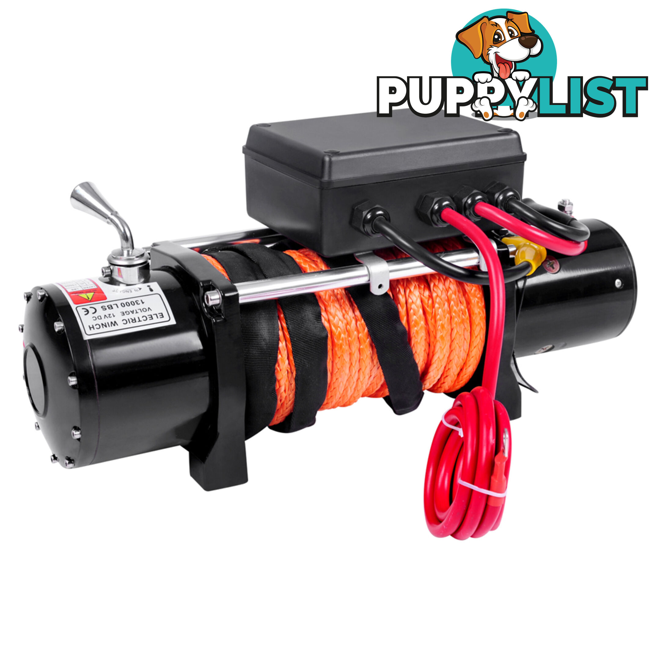 12V 13000 LBS Wireless Synthetic Rope Electric Winch