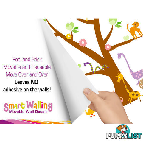 Tree with Cute Animals Wall Stickers - Totally Movable