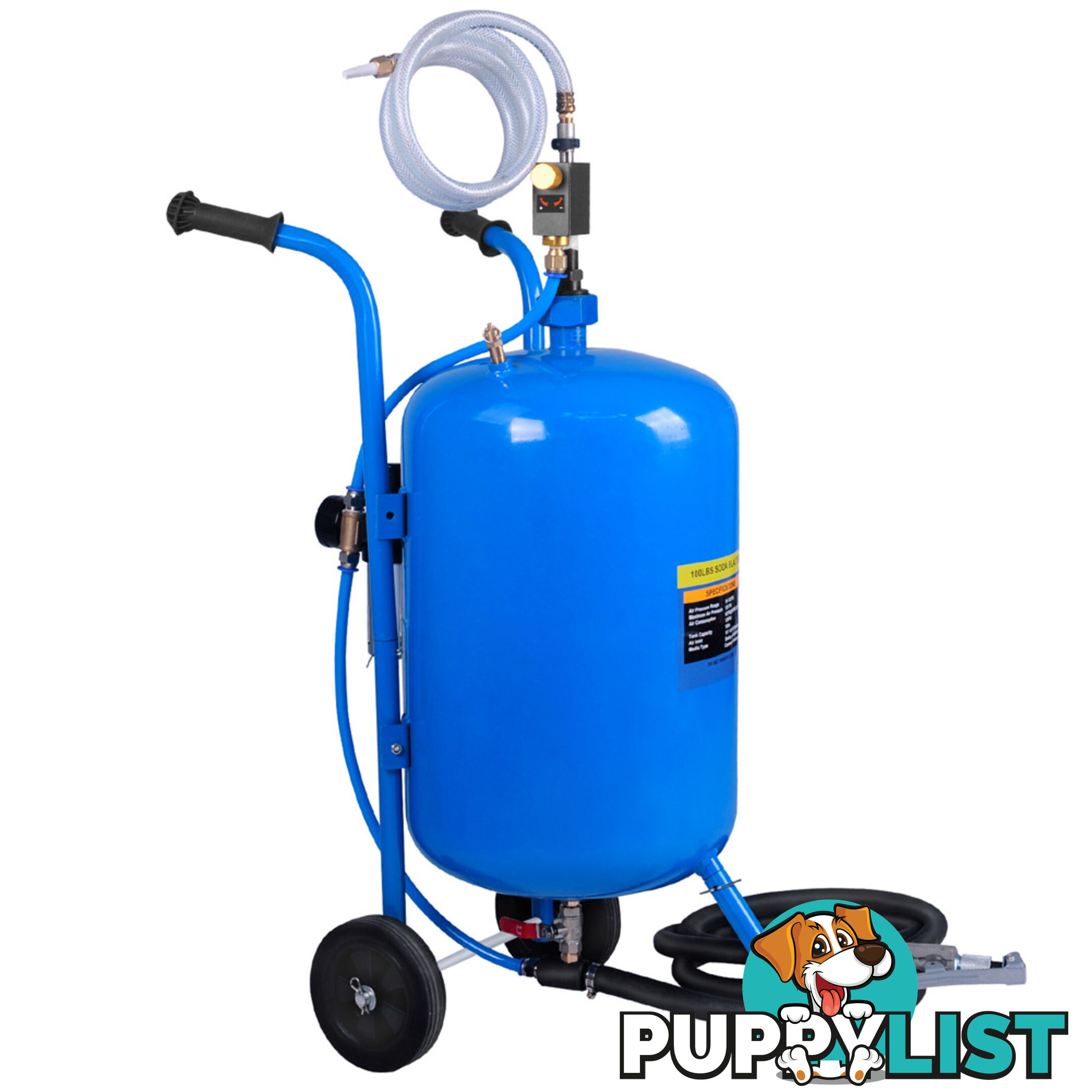 100lb Portable Soda Pressure Abrasive Upgrade Air Sandblaster