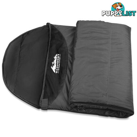 Outdoor Camping Micro Sleeping Bag Thermal Tent Hiking Summer Grey Black