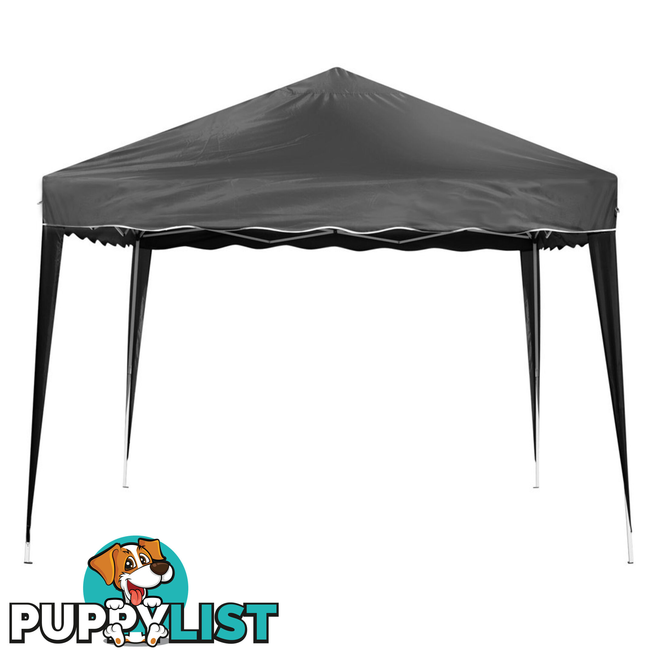 3m x 3m Folding Garden Outdoor Gazebo Marquee Black