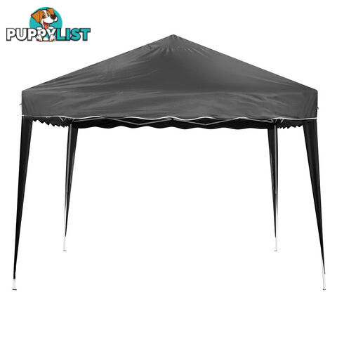 3m x 3m Folding Garden Outdoor Gazebo Marquee Black