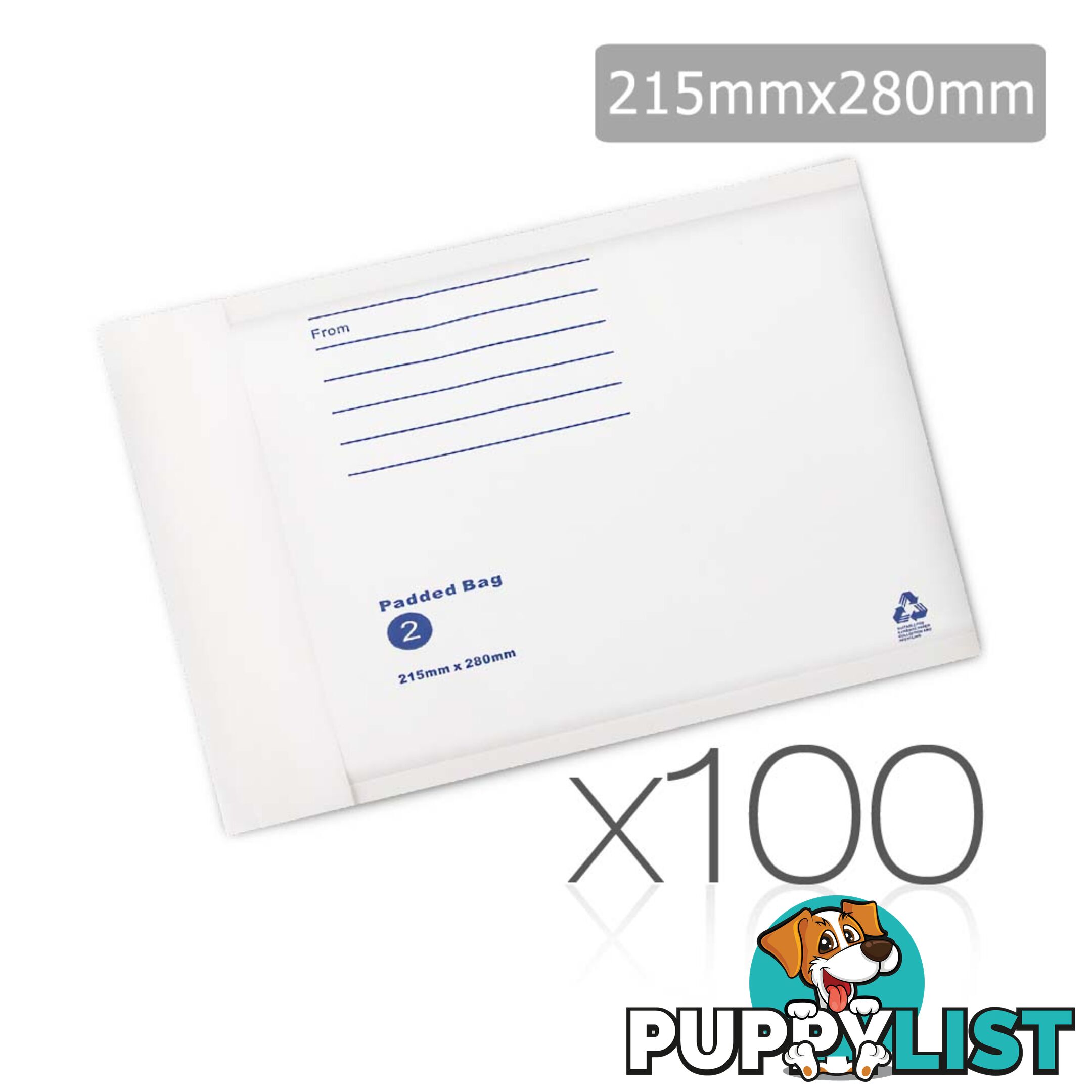 Bubble Padded Mail Envelopes 100pcs 215mm x 280mm