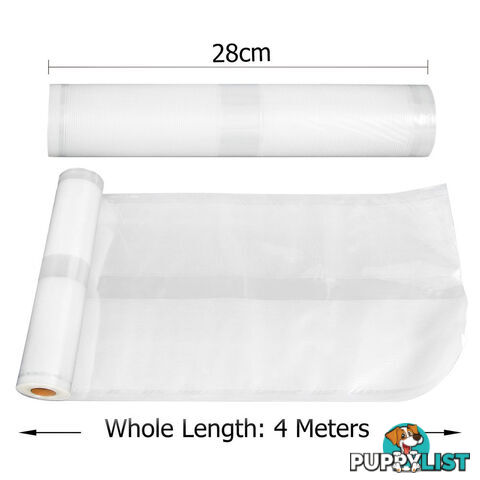 8 x Commercial Vacuum Food Sealer Bag Storage Heat Rolls 22cm and 28cm