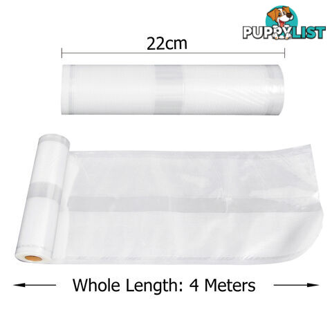 8 x Commercial Vacuum Food Sealer Bag Storage Heat Rolls 22cm and 28cm