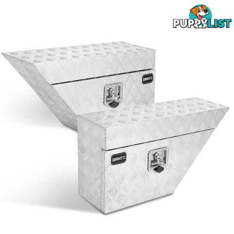 Set of 2 Aluminium Under Tray Tool Boxes