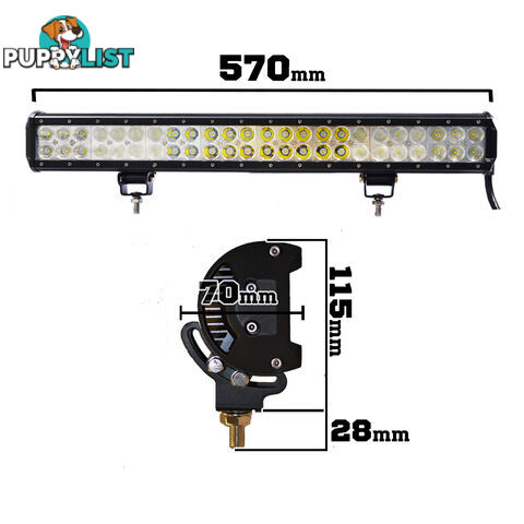 23inch 240W Philips LED Light Bar Spot Flood Combo Lumileds Offroad Work Lamp