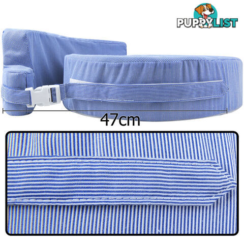 Baby Breast Feeding Support Memory Foam Breastfeeding Pillow Zip Cover Blue