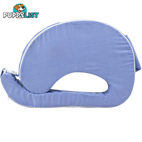 Baby Breast Feeding Support Memory Foam Breastfeeding Pillow Zip Cover Blue