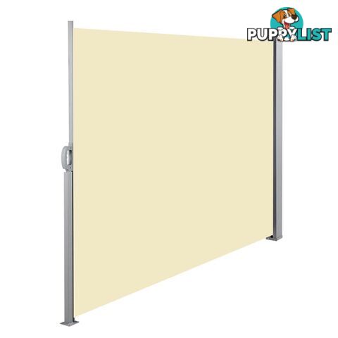 Retractable Side Awning Shade 180cm Beige