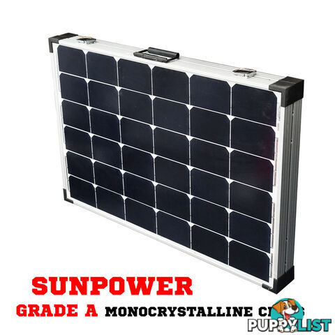 200W Folding Solar Panel Kit Caravan Camping Power 12V Mono Charging Battery