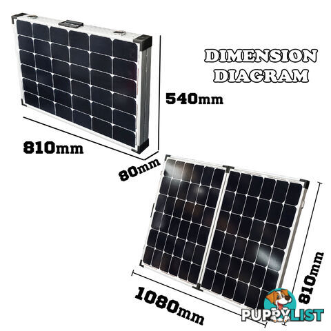 200W Folding Solar Panel Kit Caravan Camping Power 12V Mono Charging Battery