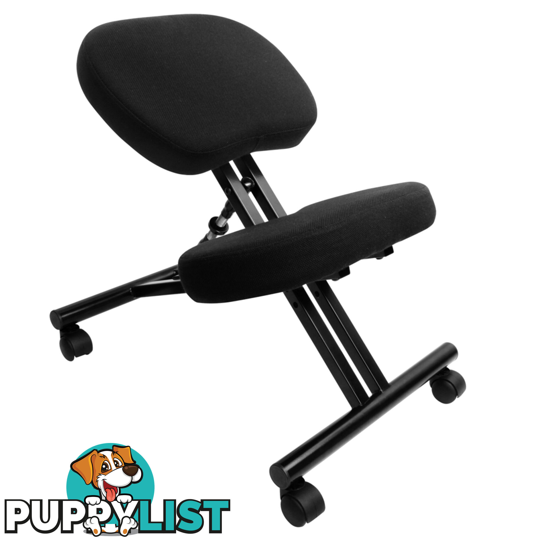 Keen Stretch Office Chair Yoga Posture Seat Sit Adjustable Kneeling Stool Black