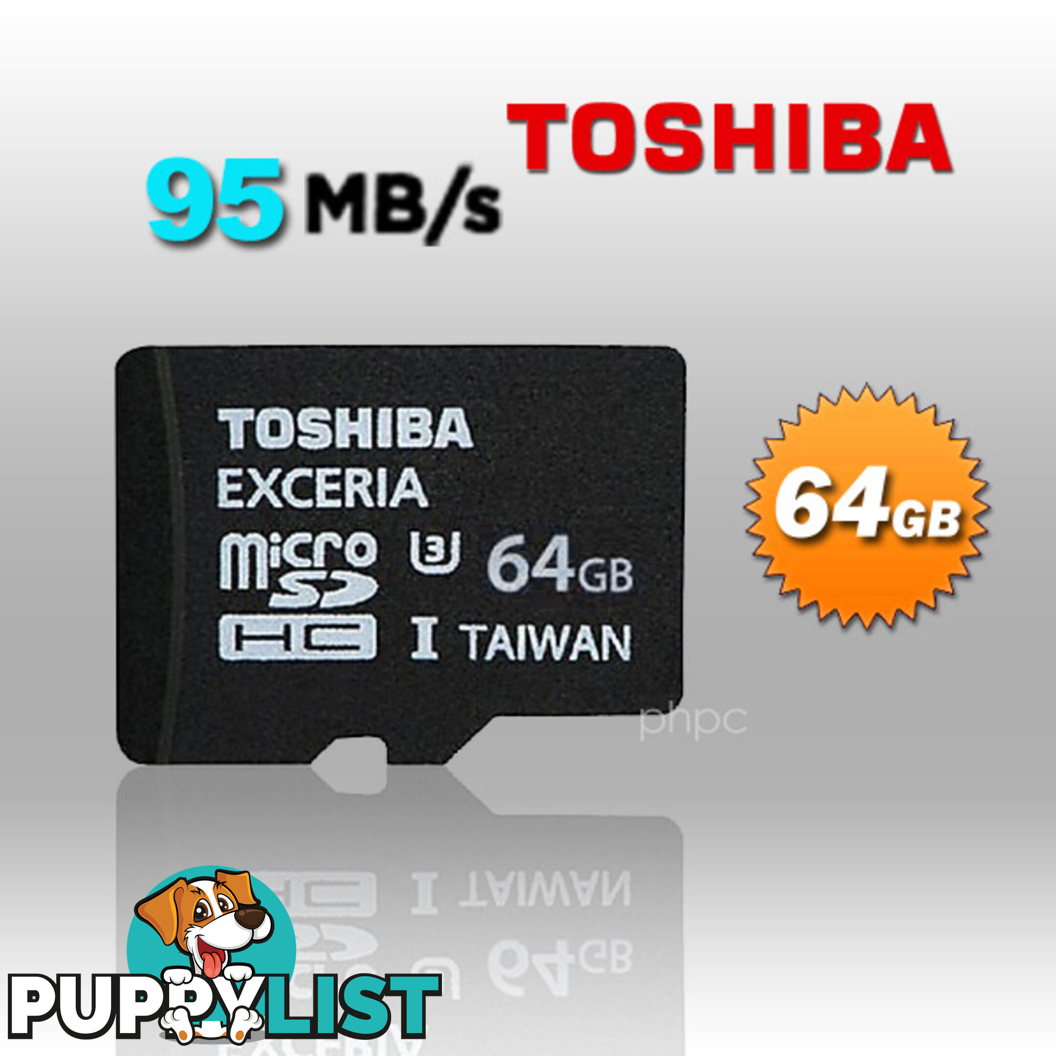 Toshiba 64GB Exceria MicroSDXC UHS-I 95MB/s (SD-C064GR7VW060A)