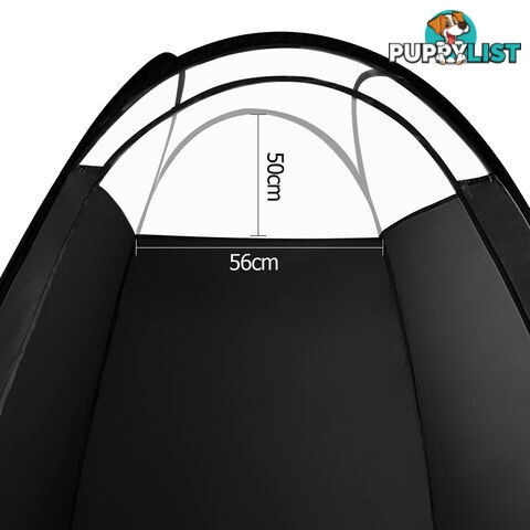 Large Pop Up Spray Tan Tent Portable Tanning Mobile Booth Bonus Carry Bag Black