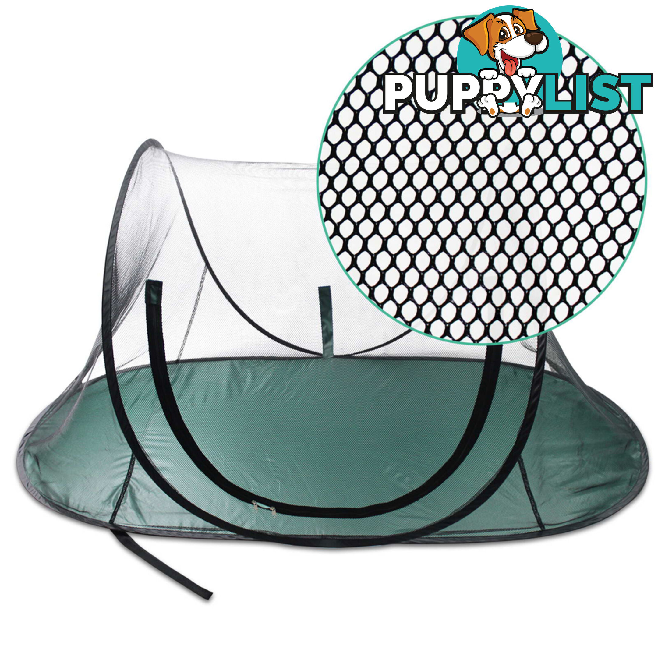 Portable Pet Dog Puppy Cat Playpen Tent Outdoor Exercise Mesh Enclosure Cage