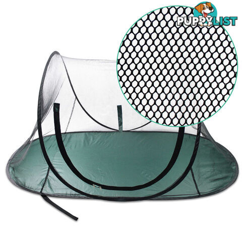 Portable Pet Dog Puppy Cat Playpen Tent Outdoor Exercise Mesh Enclosure Cage