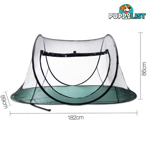 Portable Pet Dog Puppy Cat Playpen Tent Outdoor Exercise Mesh Enclosure Cage