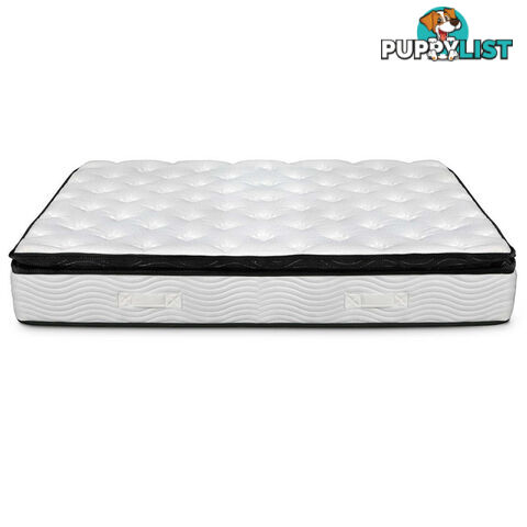 Luxury Mattress 28cm Natural Latex Pillow Top 5 Zone Pocket Spring Bed Double