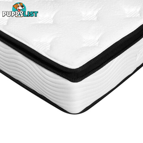 Luxury Mattress 28cm Natural Latex Pillow Top 5 Zone Pocket Spring Bed Double