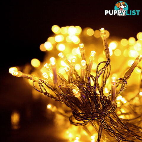 500 LED Fairy Lights Outdoor Christmas Wedding String Party Light Warm White