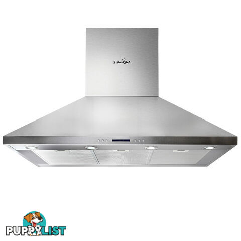 Commercial Rangehood Stainless Kitchen Canopy BBQ Exhaust Fan Range Hood 120cm