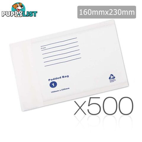 Bubble Padded Mail Envelopes 500pcs 160mm x 230mm