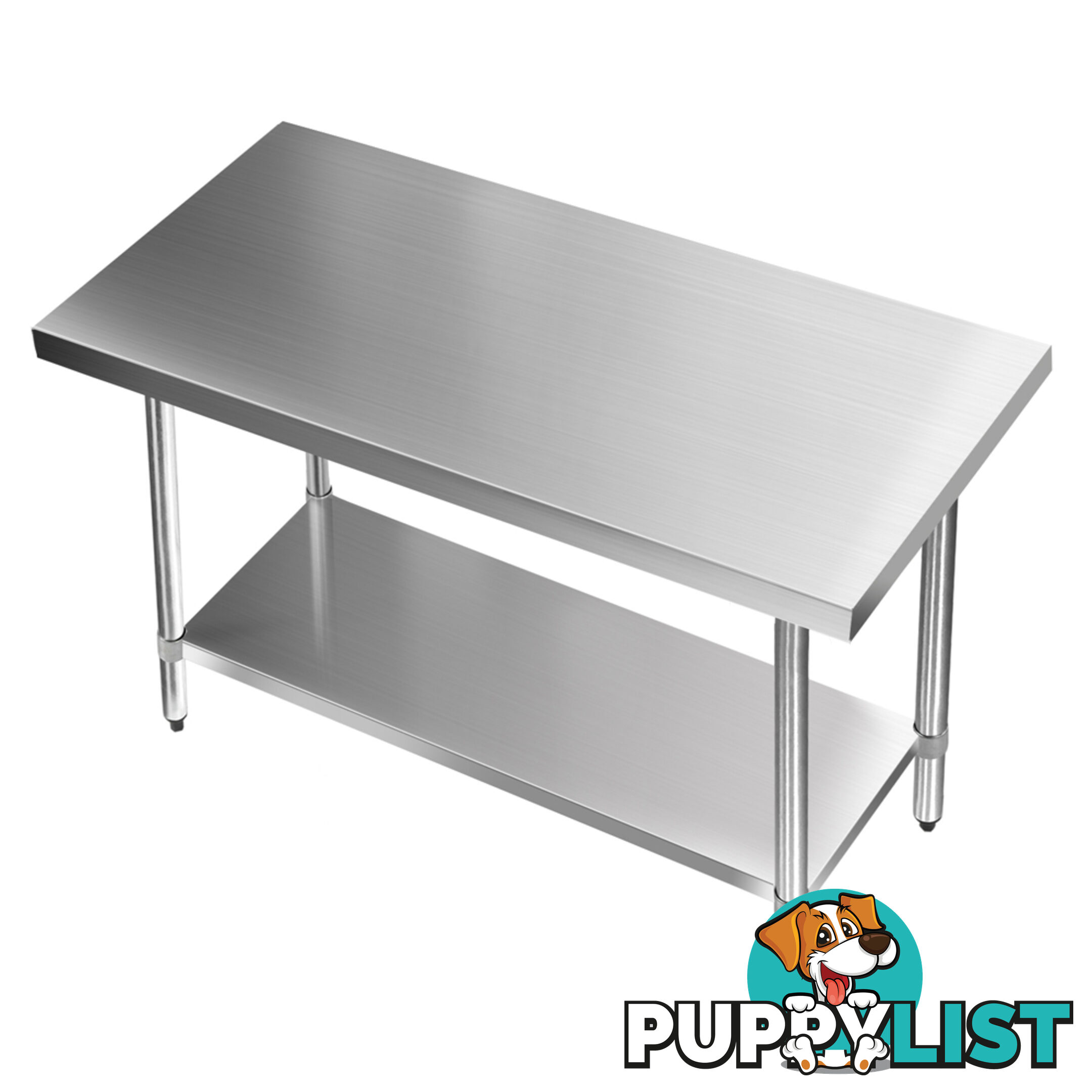 Commercial Stainless Steel Kitchen Work Bench Food Preparation Table Top 1219mm