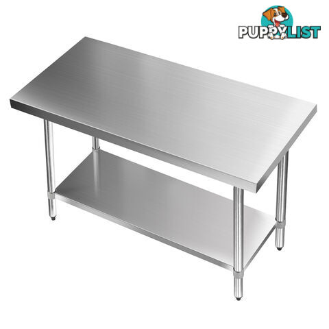 Commercial Stainless Steel Kitchen Work Bench Food Preparation Table Top 1219mm