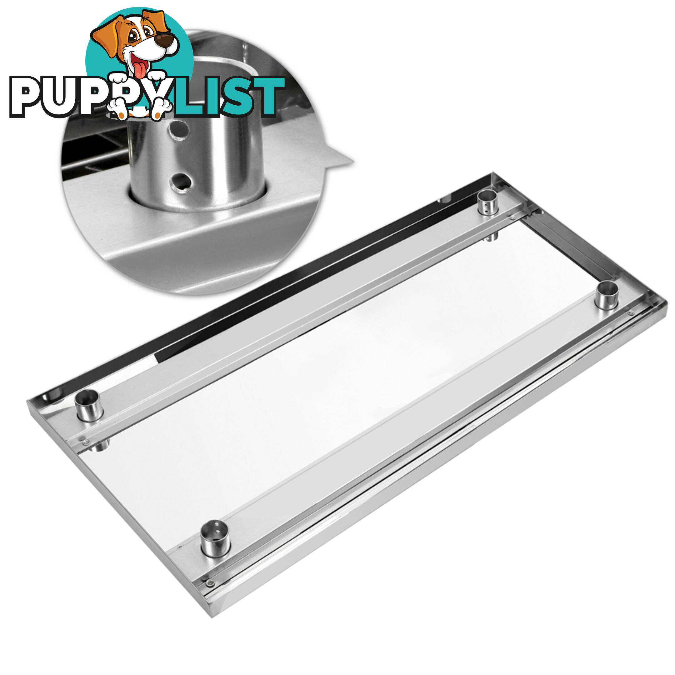 Commercial Stainless Steel Kitchen Work Bench Food Preparation Table Top 1219mm