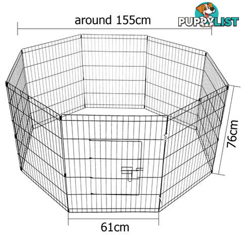 8 Panels Pet Dog Exercise Playpen 30 Inch