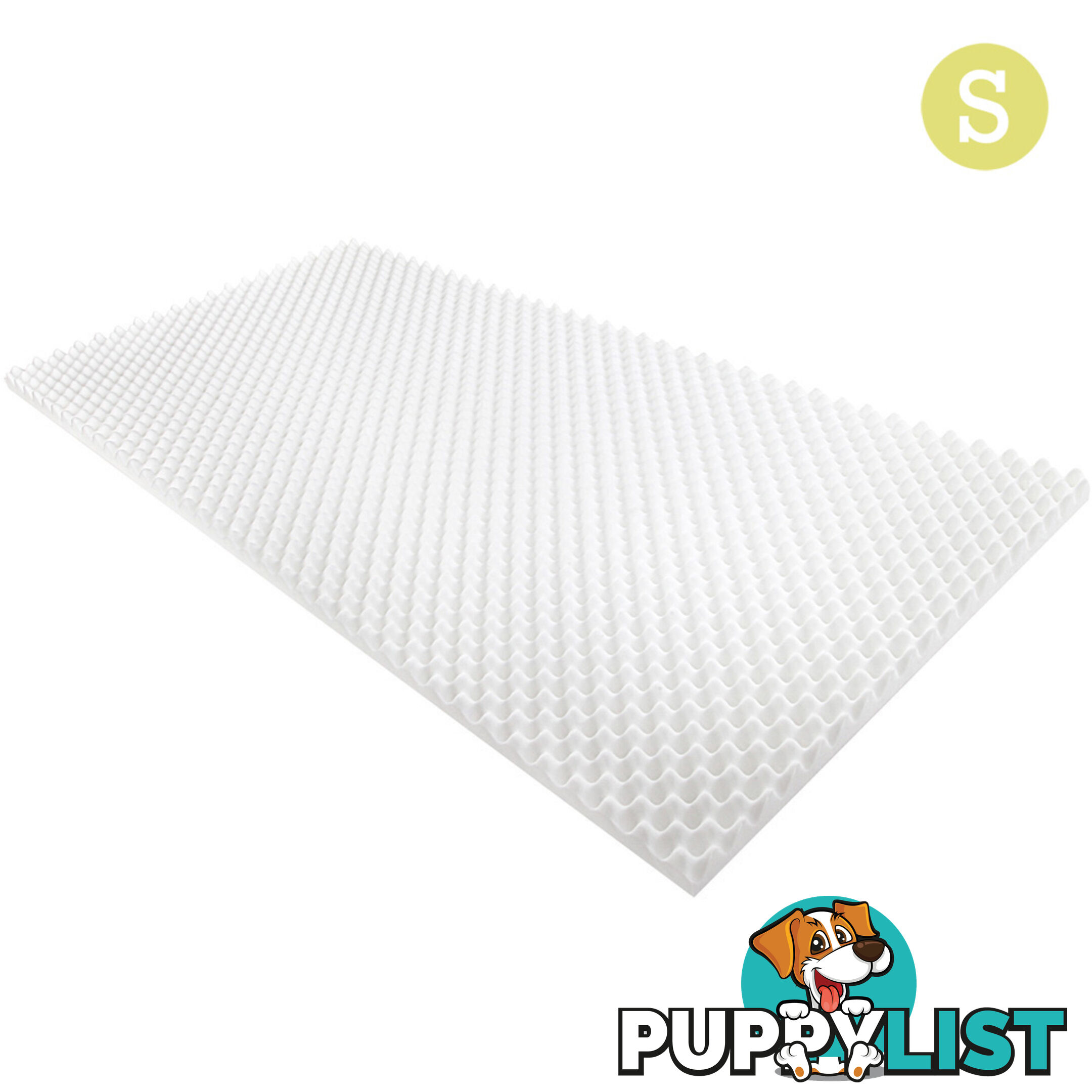 Premium 5cm Egg Crate Mattress Topper Anti-bacterial Underlay Protector Single