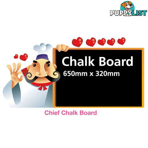 Funky Chef Menu Chalk Board Black Board Wall Stickers